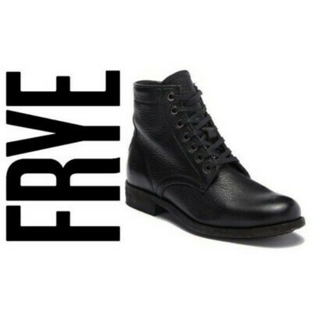 Frye Women’s Black Tyler Lace Up Combat Boot